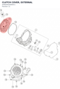 Diagram preview: CLUTCH COVER, EXTERNAL (A49030026000C1)