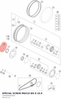 Diagram preview: SPECIAL SCREW M6X19 WS 8  10.9 (C0900000601900)