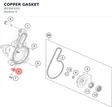 Diagram preview: COPPER GASKET (J603061001)