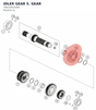 Diagram preview: IDLER GEAR 5. GEAR (76633005000)