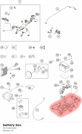 Diagram preview: battery box (55711055000)