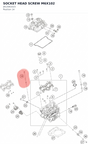 Diagram preview: SOCKET HEAD SCREW M6X102 (J912061023)