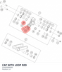 Diagram preview: CAP WITH LOOP RED (53003099000)