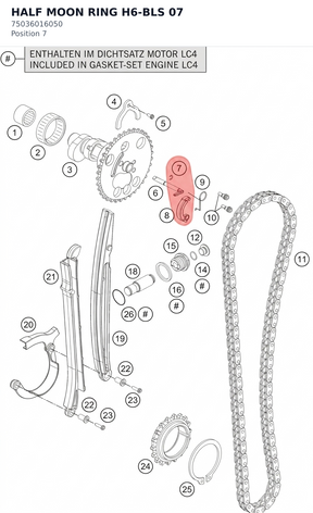Diagram preview: HALF MOON RING H6-BLS       07 (75036016050)