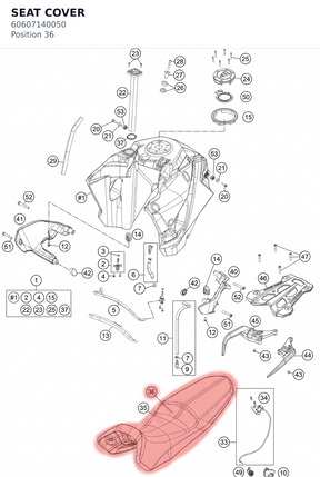 Diagram preview: SEAT COVER (60607140050)