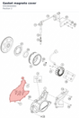 Diagram preview: Gasket magneto cover (93530040000)