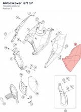 Diagram preview: Airboxcover left 17 (7900600300028H)