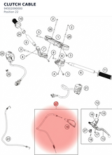 Diagram preview: CLUTCH CABLE (94502090000)