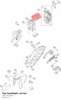 Diagram preview: Top headlight carrier (A60714010050)