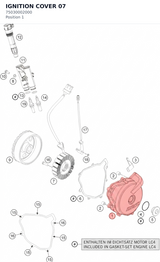 Diagram preview: IGNITION COVER            07 (75030002000)