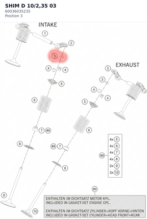 Diagram preview: SHIM D 10/2,35              03 (60036035235)