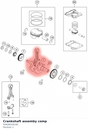 Diagram preview: Crankshaft assemby comp (93830018100)