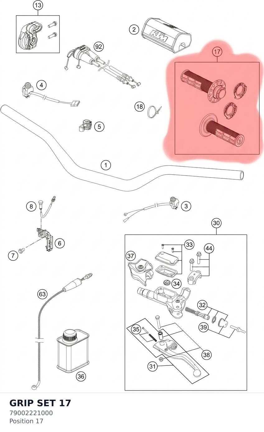 Diagram preview: GRIP SET                 17 (79002221000)