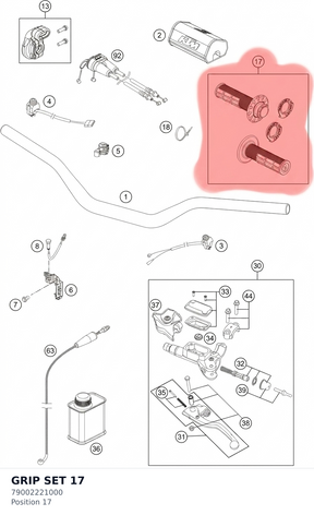 Diagram preview: GRIP SET                 17 (79002221000)