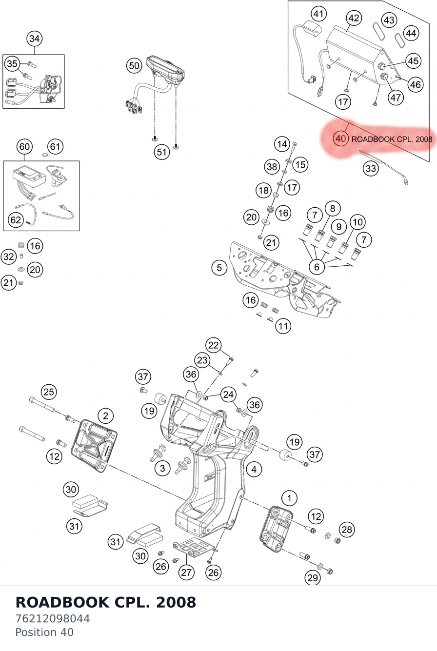 Diagram preview: ROADBOOK CPL.             2008 (76212098044)