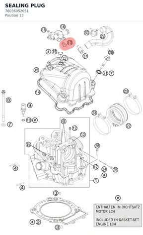 Diagram preview: SEALING PLUG (76036052051)