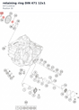 Diagram preview: retaining ring DIN 471 12x1 (0471120010)