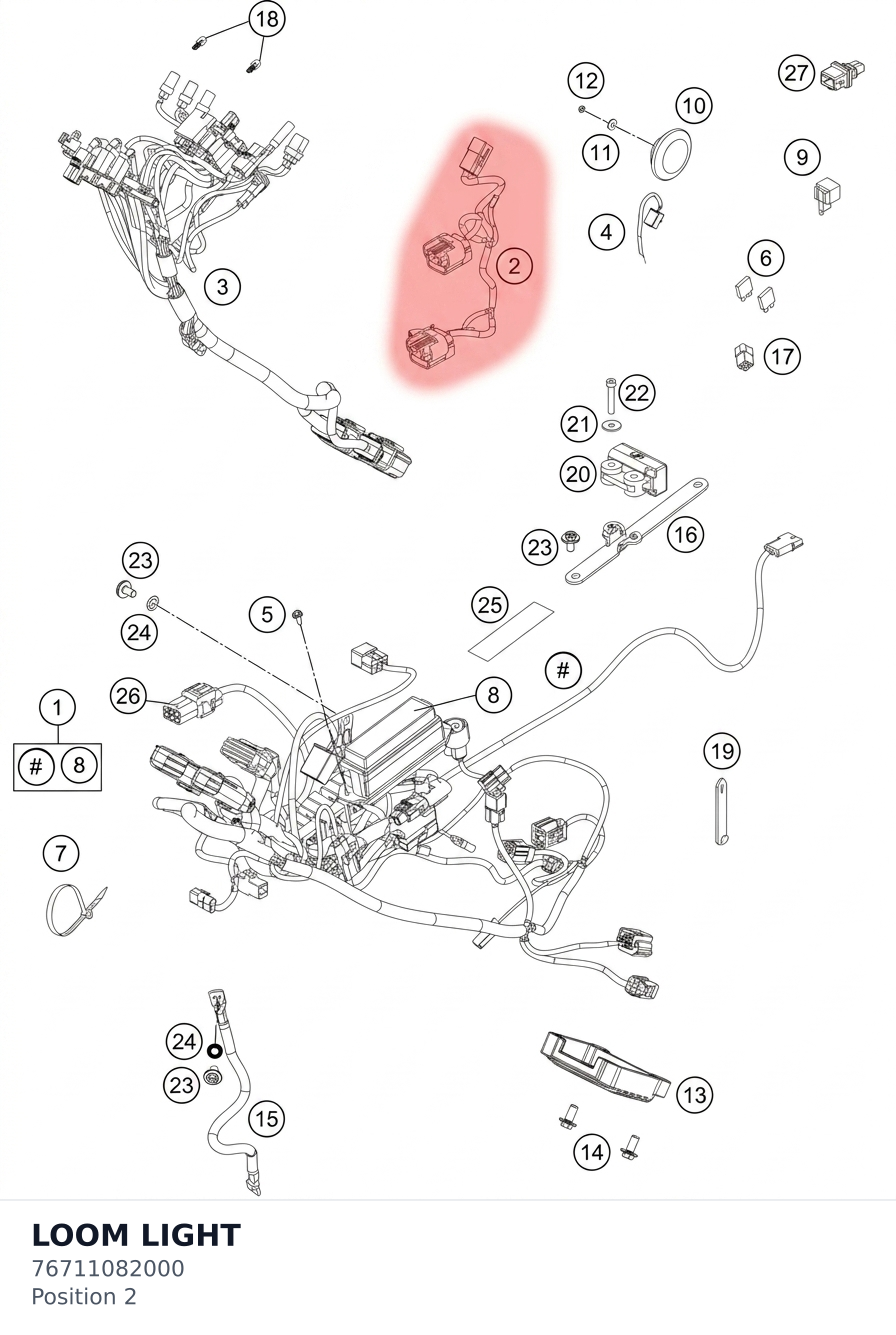 Diagram preview: LOOM LIGHT (76711082000)