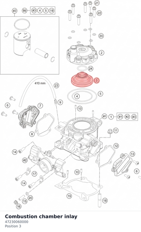 Diagram preview: Combustion chamber inlay (47230060000)