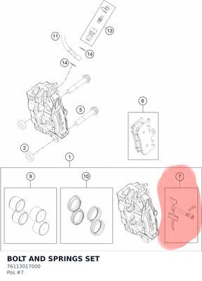 Diagram preview: BOLT AND SPRINGS SET (76113017000)