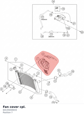 Diagram preview: Fan cover cpl. (64135044033)