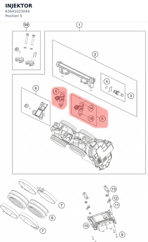 Diagram preview: INJEKTOR (63641023044)