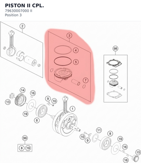 Diagram preview: PISTON II CPL. (79630007000 II)