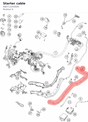 Diagram preview: Starter cable (A60711059000)