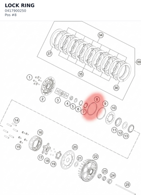Diagram preview: LOCK RING (0417900250)