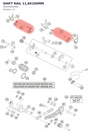 Diagram preview: SHIFT RAIL 11,8X105MM (59034020000)