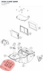 Diagram preview: HOSE CLAMP 58MM (C77236048100)