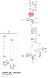Diagram preview: Steering head screw (C90701036000C1)