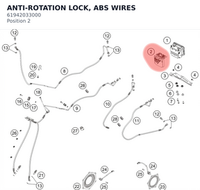 Diagram preview: ANTI-ROTATION LOCK, ABS WIRES (61942033000)