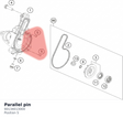 Diagram preview: Parallel pin (90134013000)