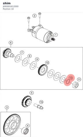 Diagram preview: shim (J690001612000)