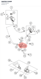 Diagram preview: WATER PUMP (T20035150000)