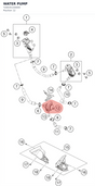 Diagram preview: WATER PUMP (T20035150000)