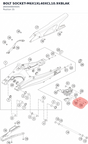 Diagram preview: BOLT SOCKET-M6X1XL40XCL10.9XBLAK (J900000604005)