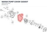 Diagram preview: WATER PUMP COVER GASKET (A60035053000)