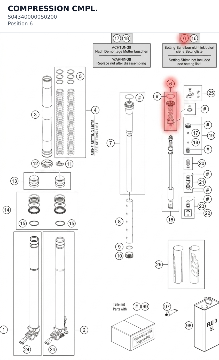 Diagram preview: COMPRESSION CMPL. (S043400000S0200)