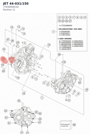 Diagram preview: JET 44-031/150 (77030058150)