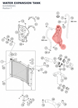 Diagram preview: WATER EXPANSION TANK (61435065001)