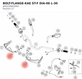 Diagram preview: BOLT-FLANGE-KAE ST-F DIA-06 L-30 (J000150603000)