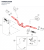 Diagram preview: HANDLEBAR (A60302001000)