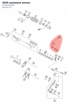Diagram preview: Shift assistant sensor (63534051000)
