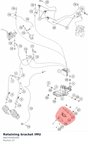 Diagram preview: Retaining bracket IMU (A60742091050)