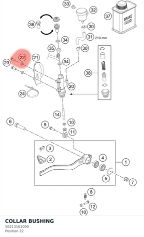 Diagram preview: COLLAR BUSHING (50213161000)