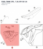 Diagram preview: FUEL TANK CPL. 7,5L EFI SX 14 (7890701314430)