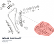 Diagram preview: INTAKE CAMSHAFT (C90036509044)
