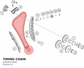 Diagram preview: TIMING CHAIN (63636013000)